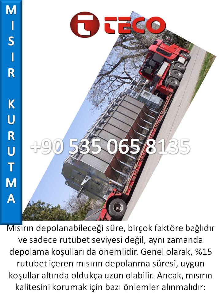 I MODEL MISIR KURUTMA MAKINELERI