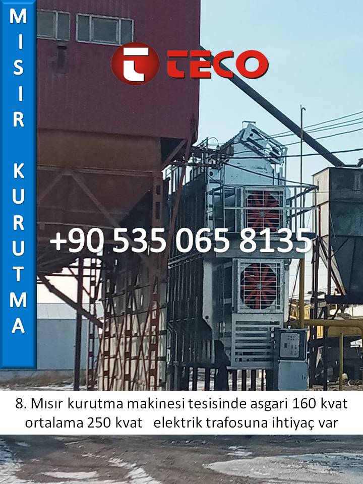 I MODEL MISIR KURUTMA MAKINELERI